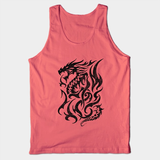 Rustic Dragon (Light) Tank Top by Goldquills